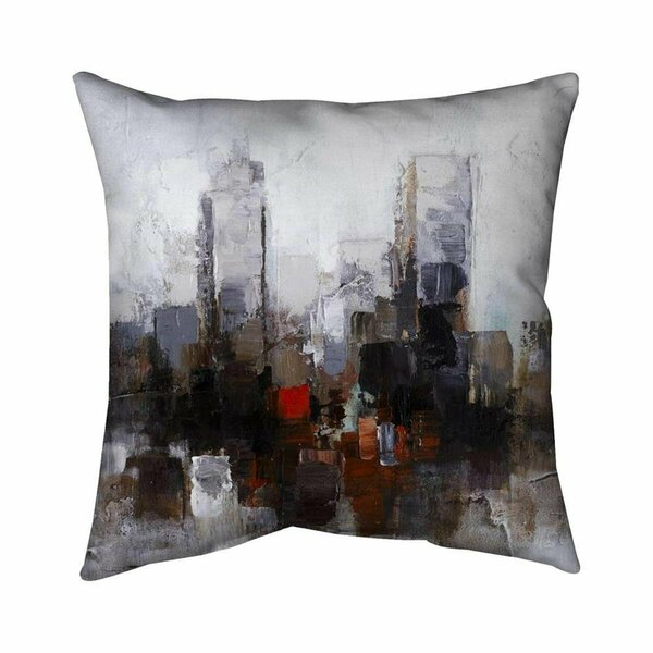 Fondo 26 x 26 in. Obscure City-Double Sided Print Indoor Pillow FO2792789